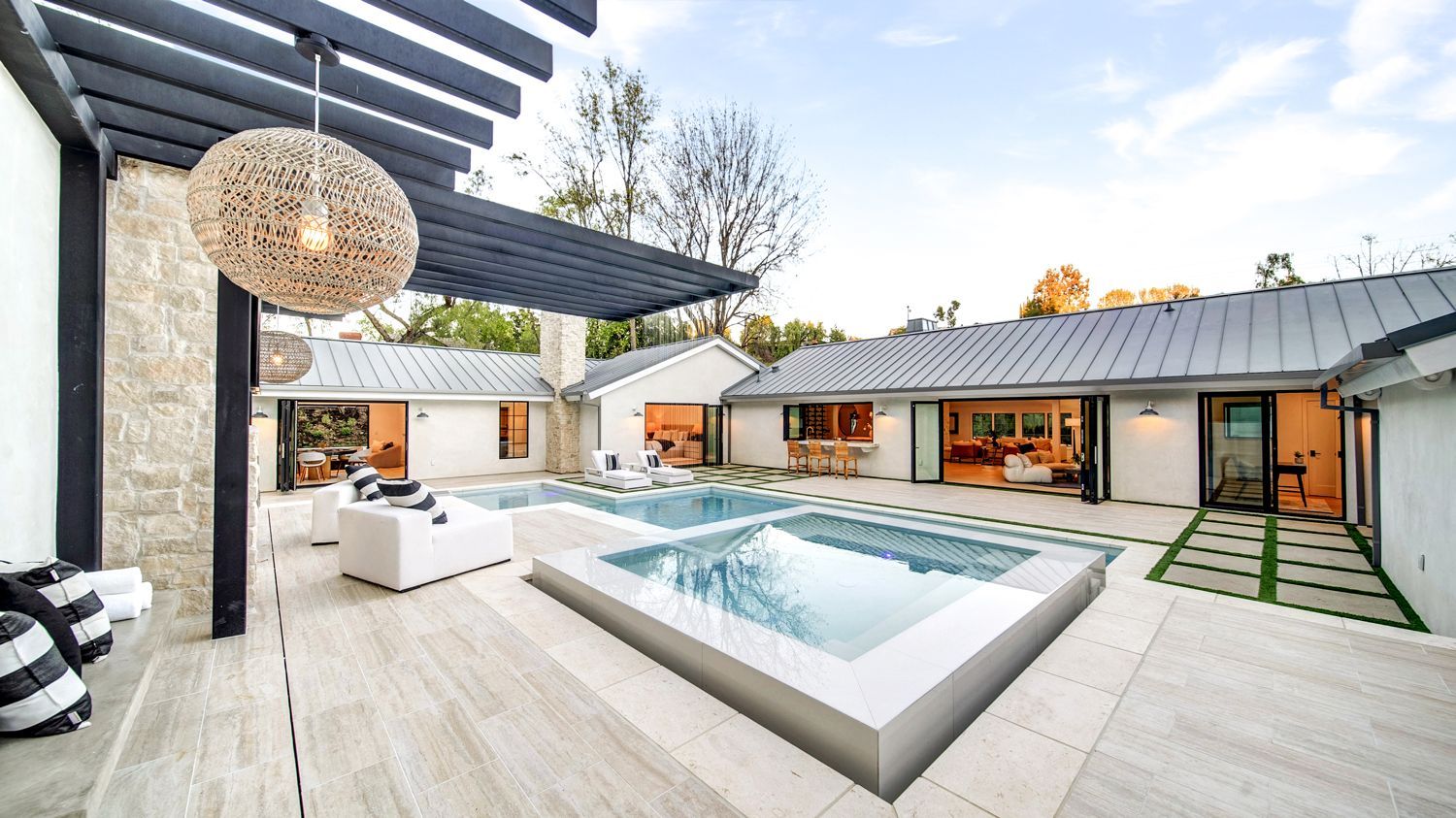 Luxury swimming pool design and construction by Westmod in Hidden Hills, CA.