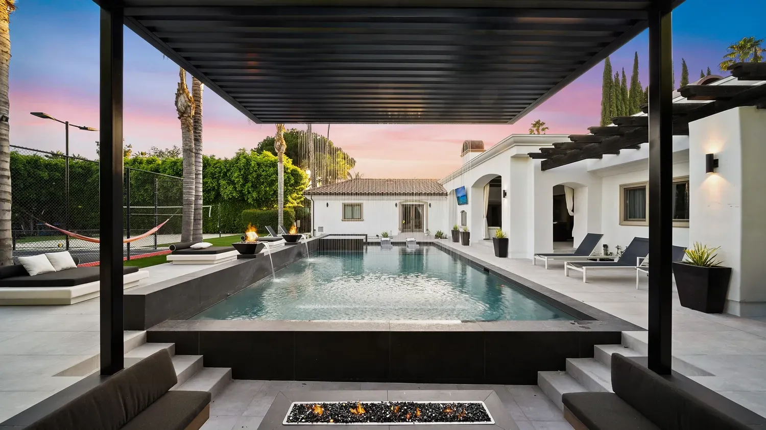 Luxury swimming pool and outdoor living space project located in Northridge, CA by Westmod.
