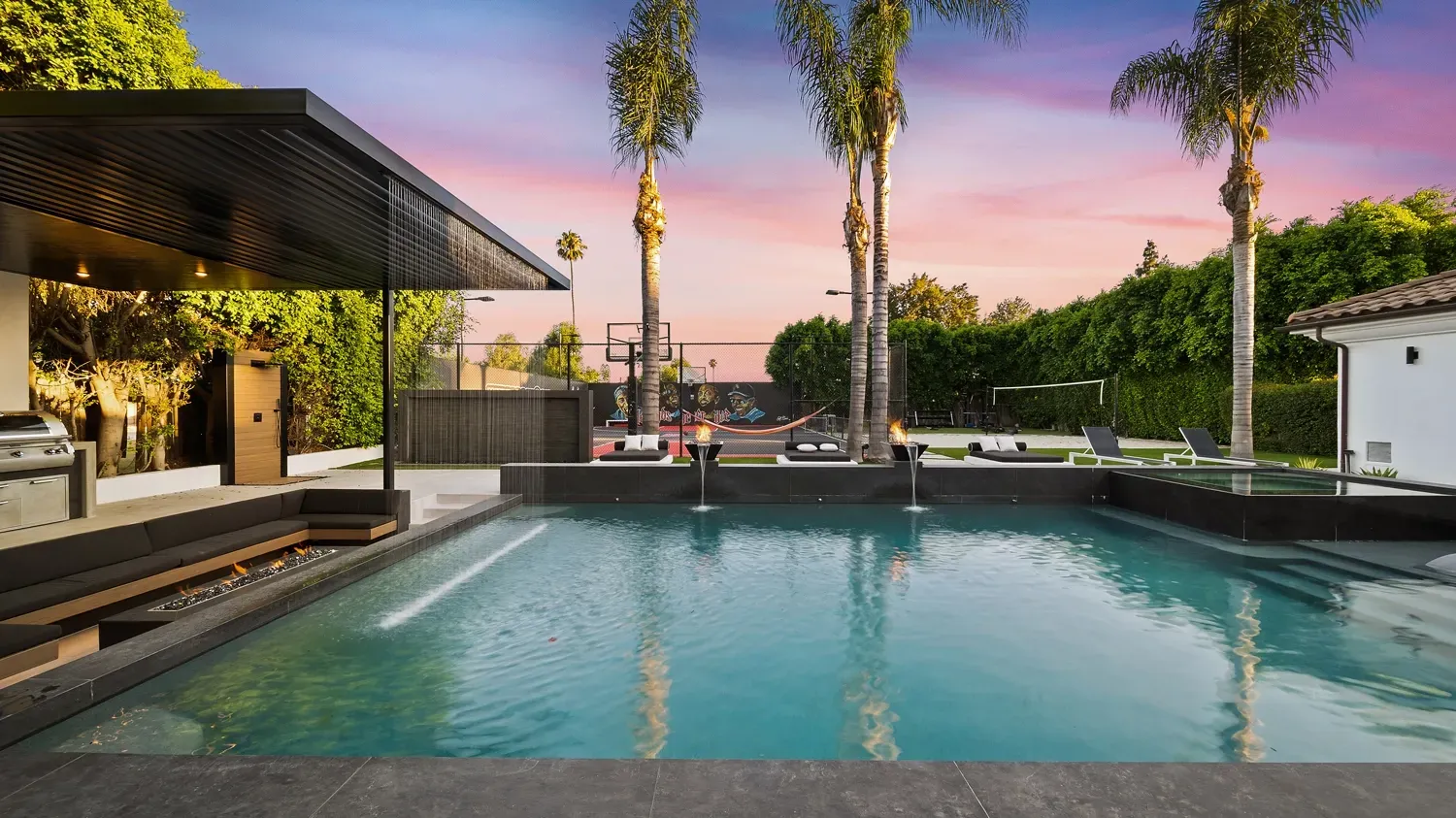 Luxury swimming pool and outdoor living space project located in Northridge, CA by Westmod.