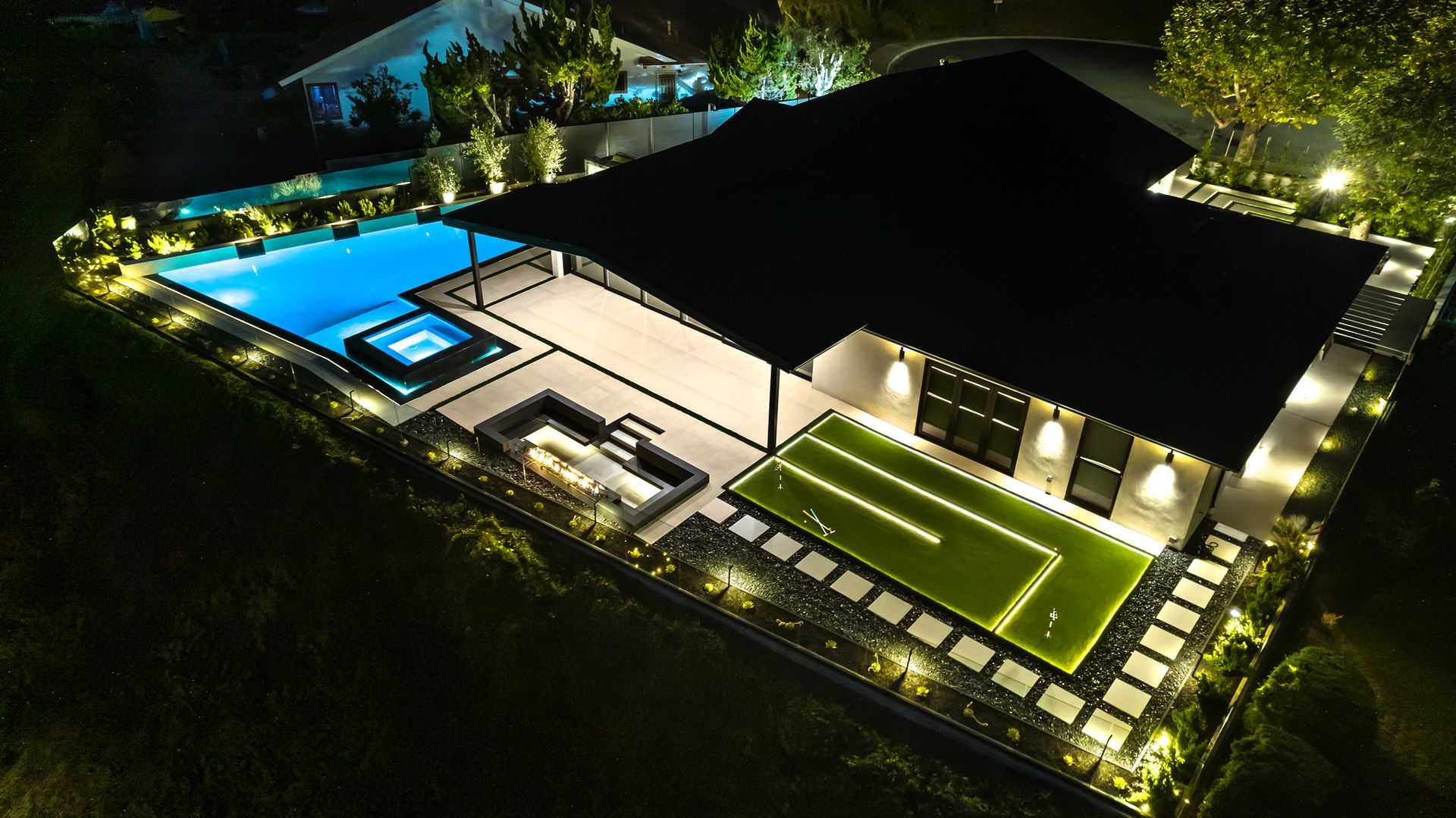 Luxury swimming pool design and construction by Westmod in Irvine, CA.