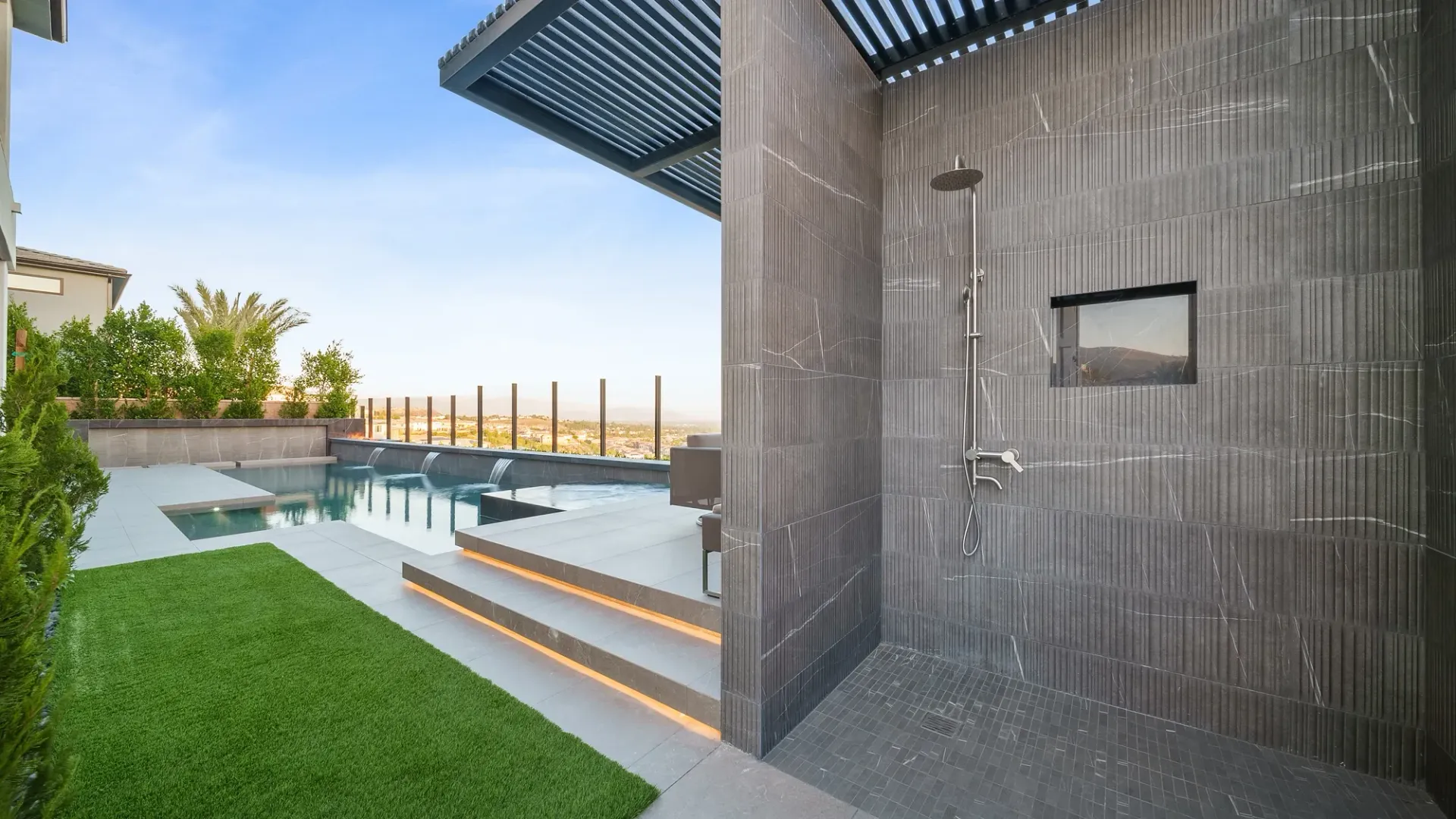 The Beverly by Westmod. Luxury Pool Project in Porter Ranch, CA.