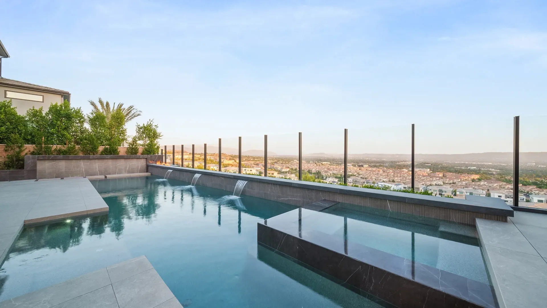 The Beverly by Westmod. Luxury Pool Project in Porter Ranch, CA.