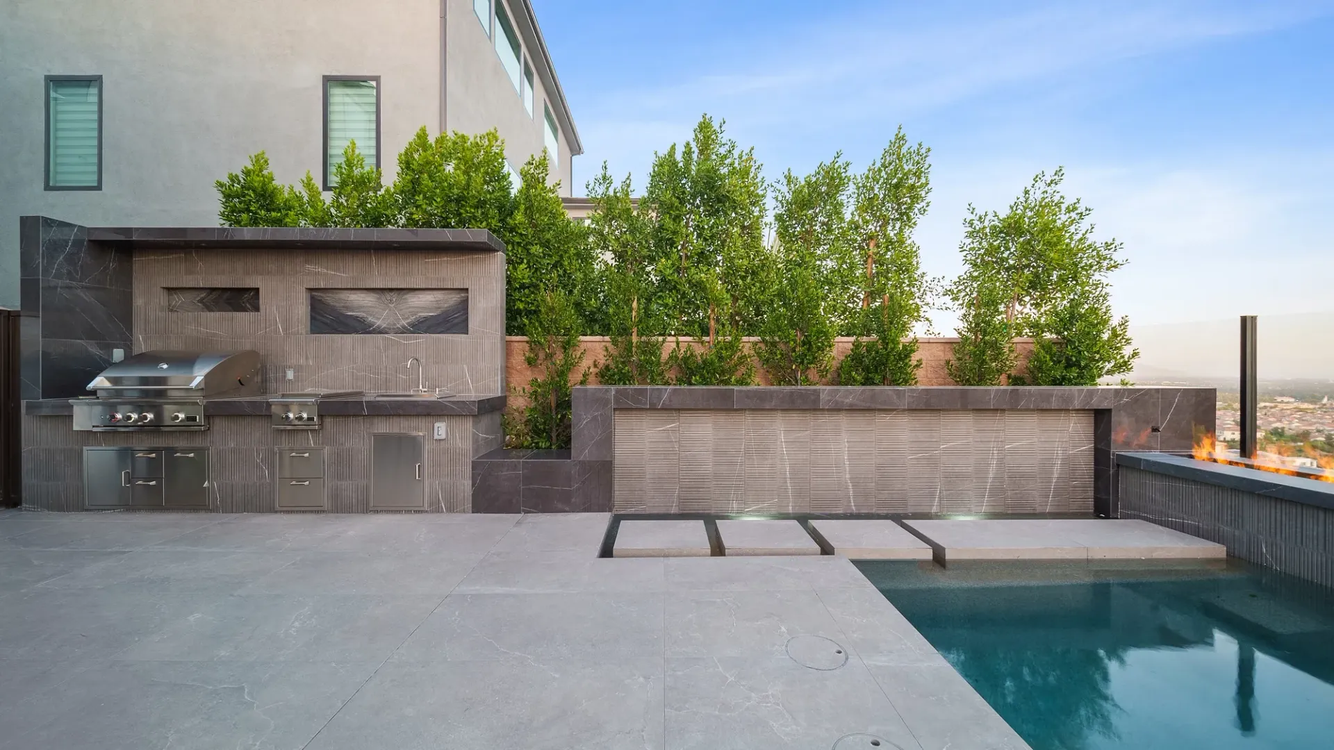 The Beverly by Westmod. Luxury Pool Project in Porter Ranch, CA.