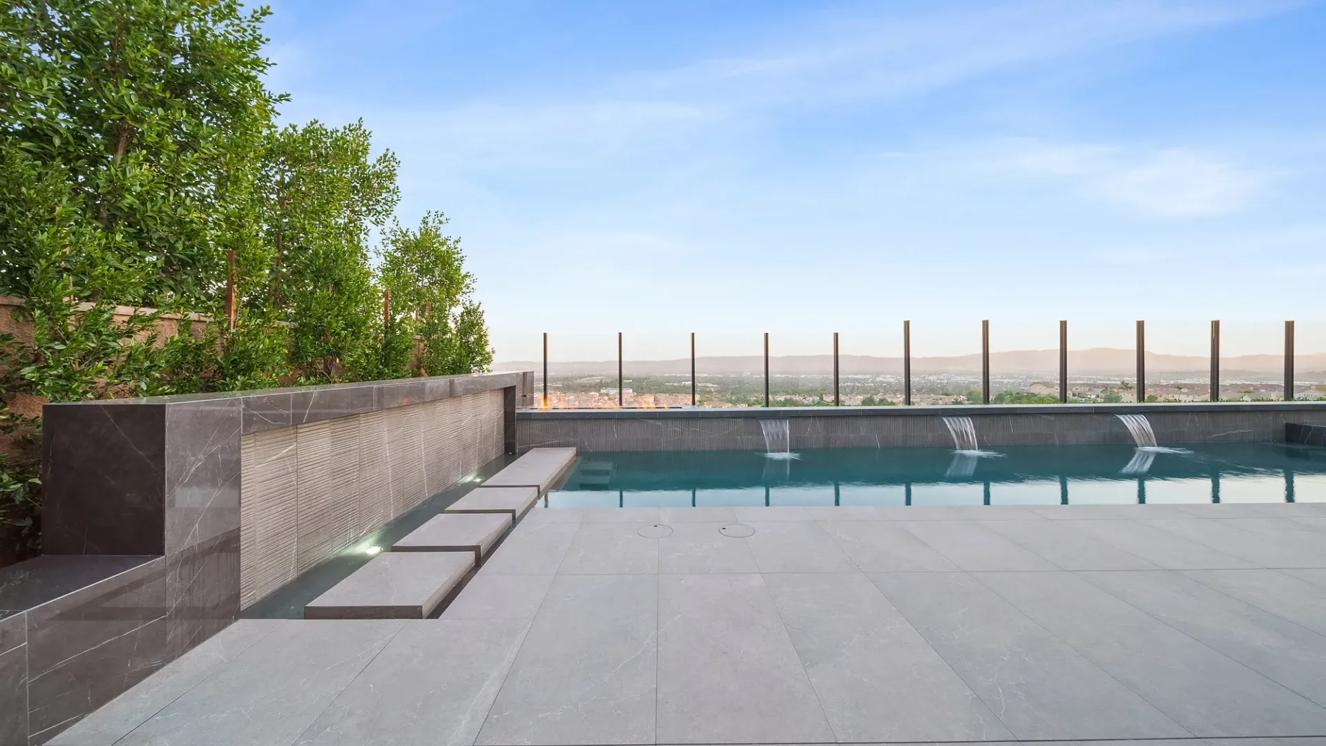 The Beverly by Westmod. Luxury Pool Project in Porter Ranch, CA.