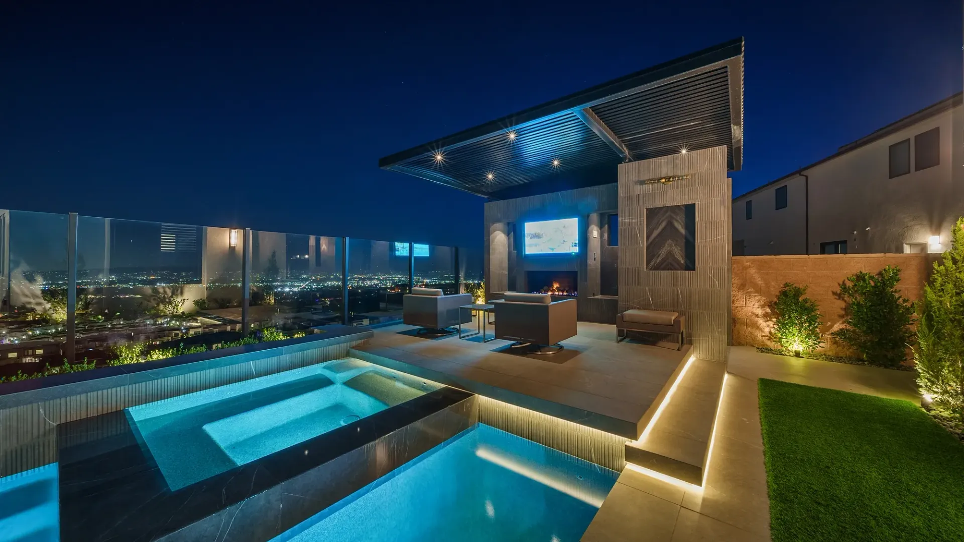 The Beverly by Westmod. Luxury Pool Project in Porter Ranch, CA.