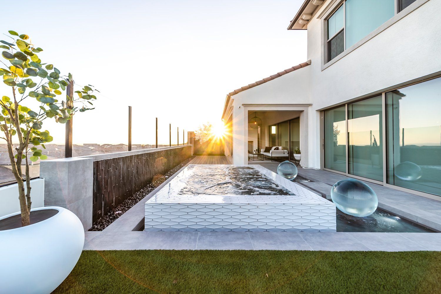 Luxury Swimming pool in Irvine, CA.