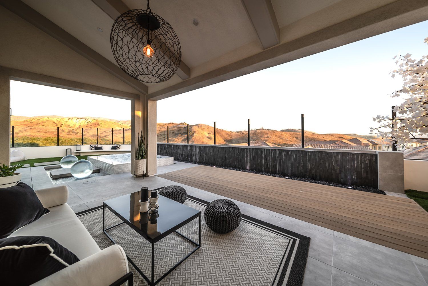 Luxury Swimming pool in Irvine, CA.