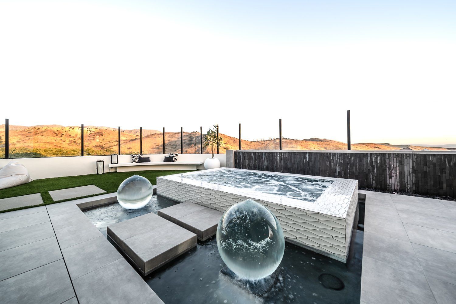 Luxury Swimming pool in Irvine, CA.