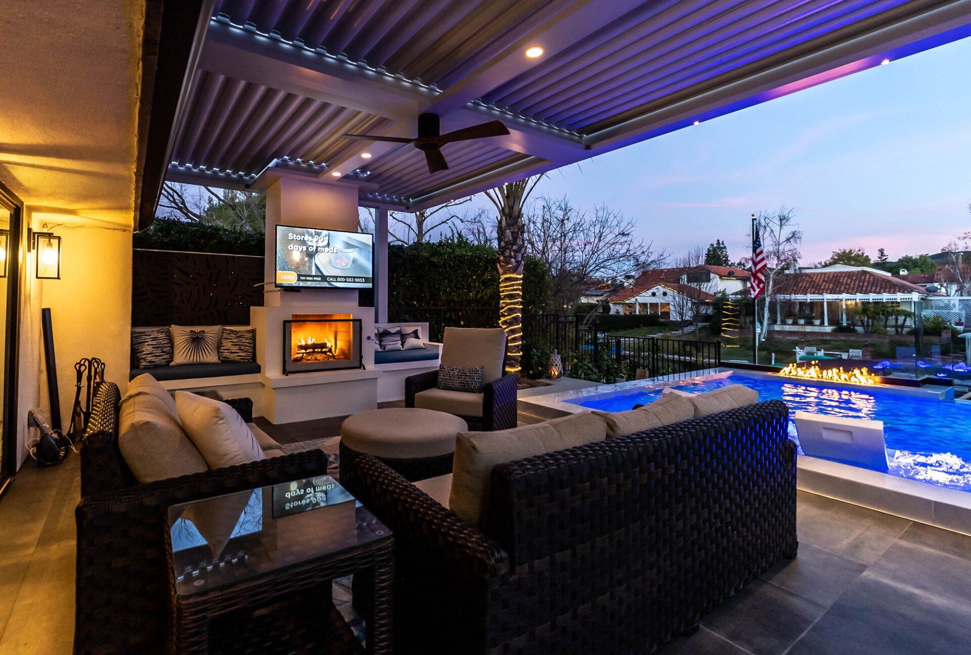 Luxury Swimming pool in Westlake Village, CA.