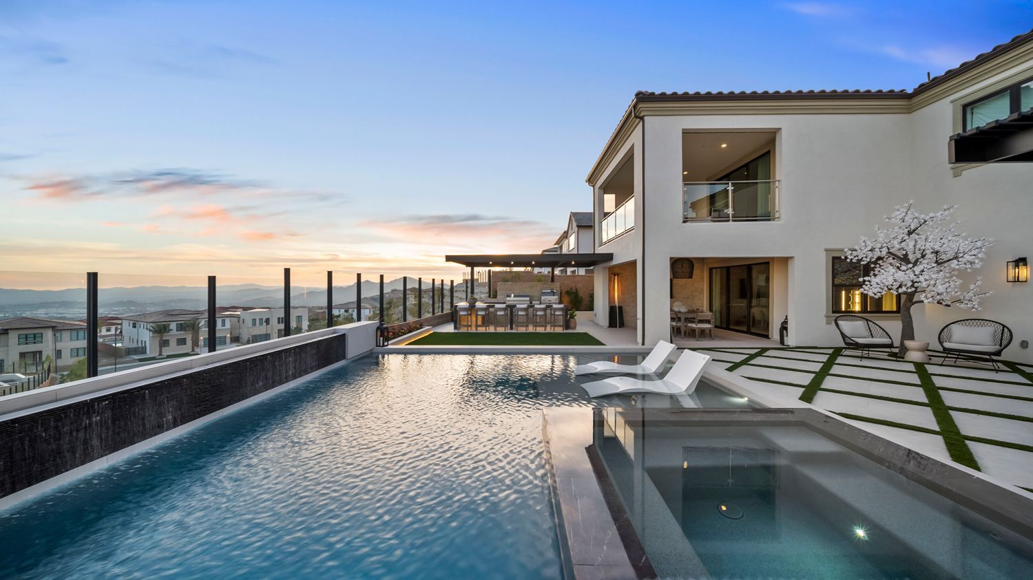 Legacy. Luxury Pool and Outdoor Living Space by Westmod located in Porter Ranch, CA.