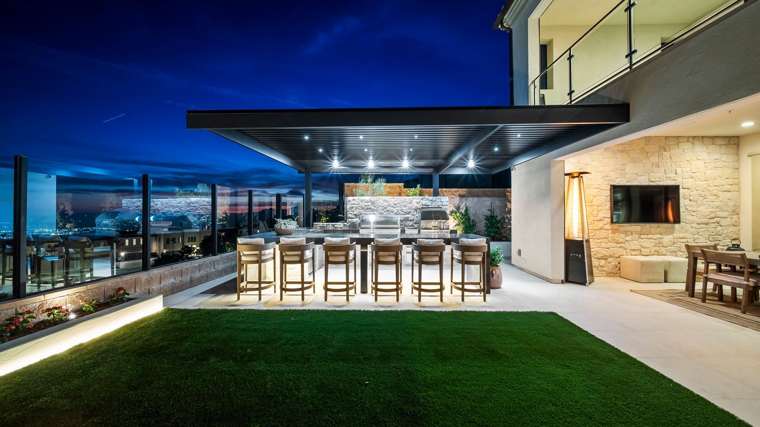 Legacy. Luxury Pool and Outdoor Living Space by Westmod located in Porter Ranch, CA.