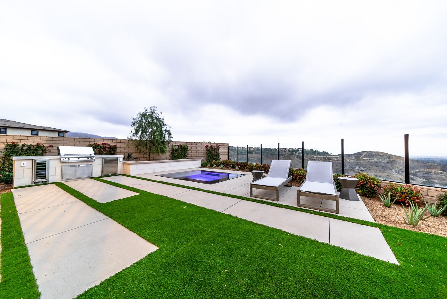 Luxury spa and outdoor living space by Westmod. Location: Chatsworth, CA