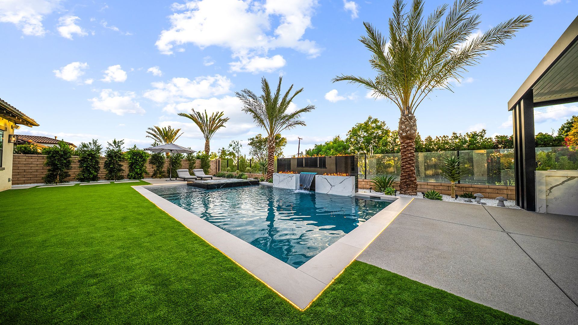Custom pool and outdoor living space by Westmod. Location - Orange County, CA