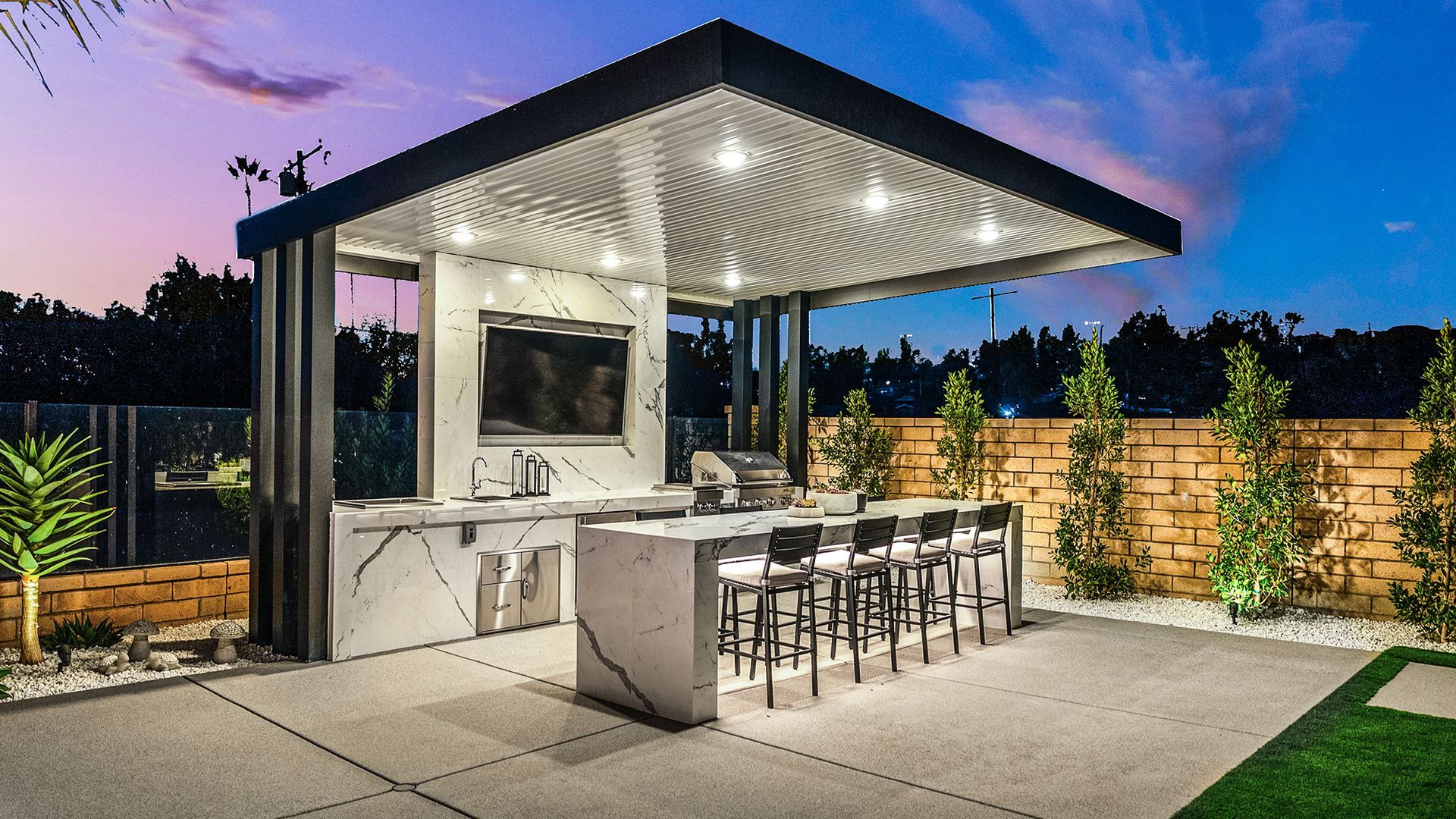 Custom pool and outdoor living space by Westmod. Location - Orange County, CA