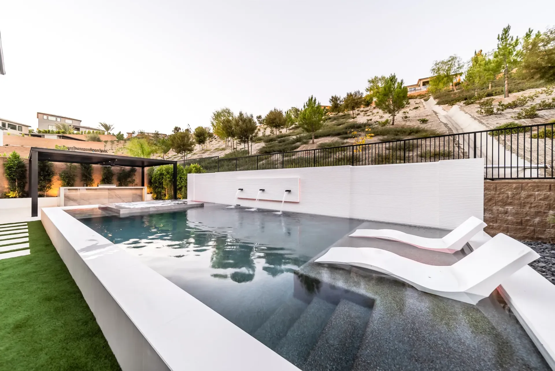 luxury pool by Westmod in Porter Ranch, CA