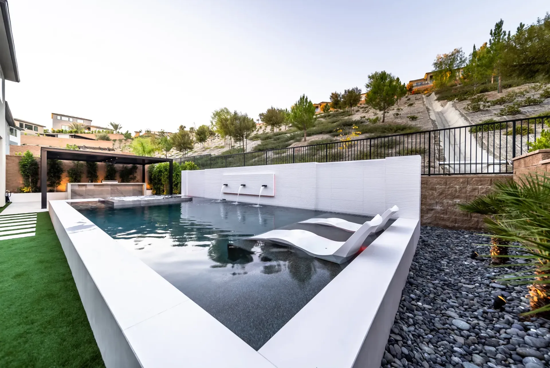 luxury pool by Westmod in Porter Ranch, CA