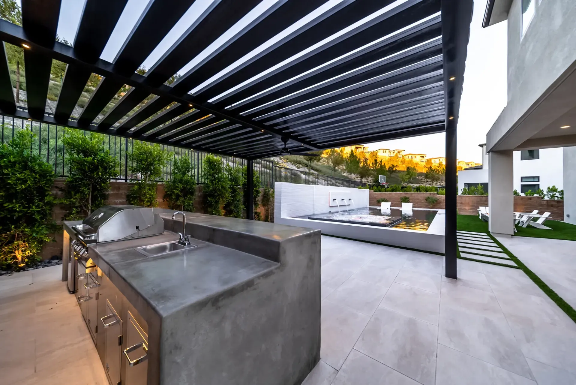 luxury pool by Westmod in Porter Ranch, CA