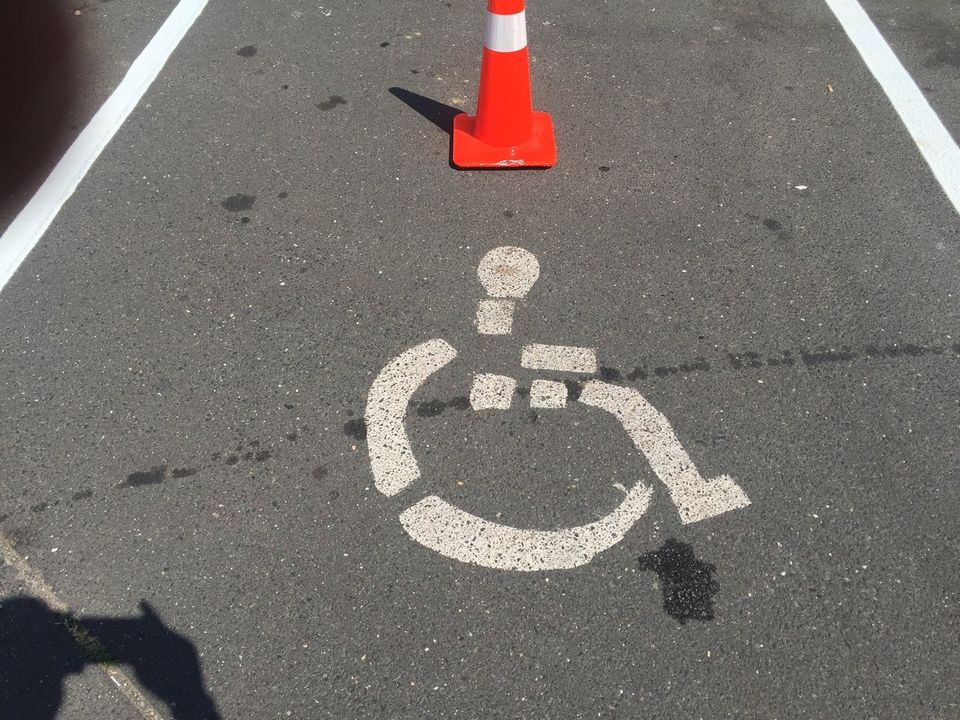 Disable Parking White - Lebanon, PA - Enviroman Services