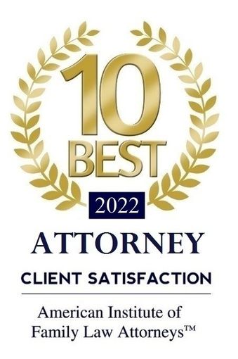 10 Best Attorney 2022 Client Satisfaction, American Institute of Family Law Attorneys.