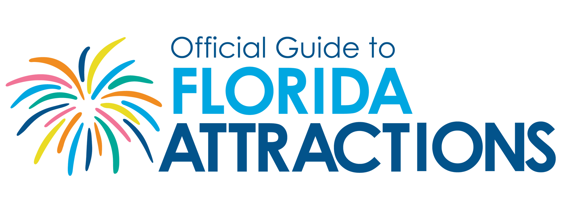 The logo for the official guide to florida attractions