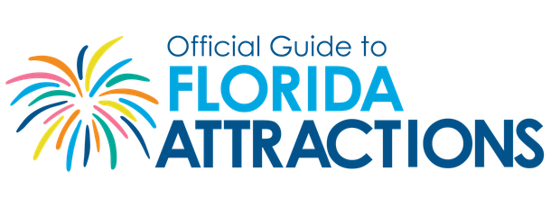 The logo for the official guide to florida attractions