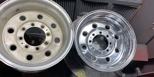 Before and After Wheel Polishing in Conrad, IA