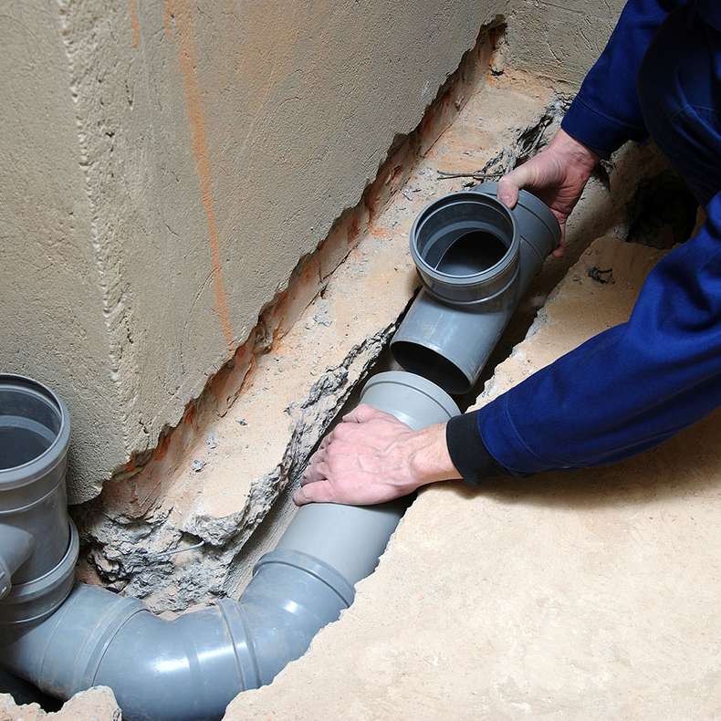 Fixing Sewage  Pipes