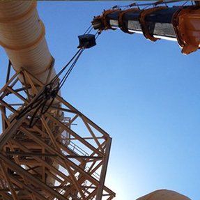 View Of Crane Below — Hesperia, CA — KAT Cranes