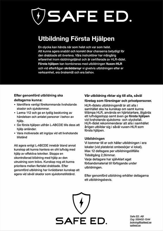 Utbildning första hjälpen