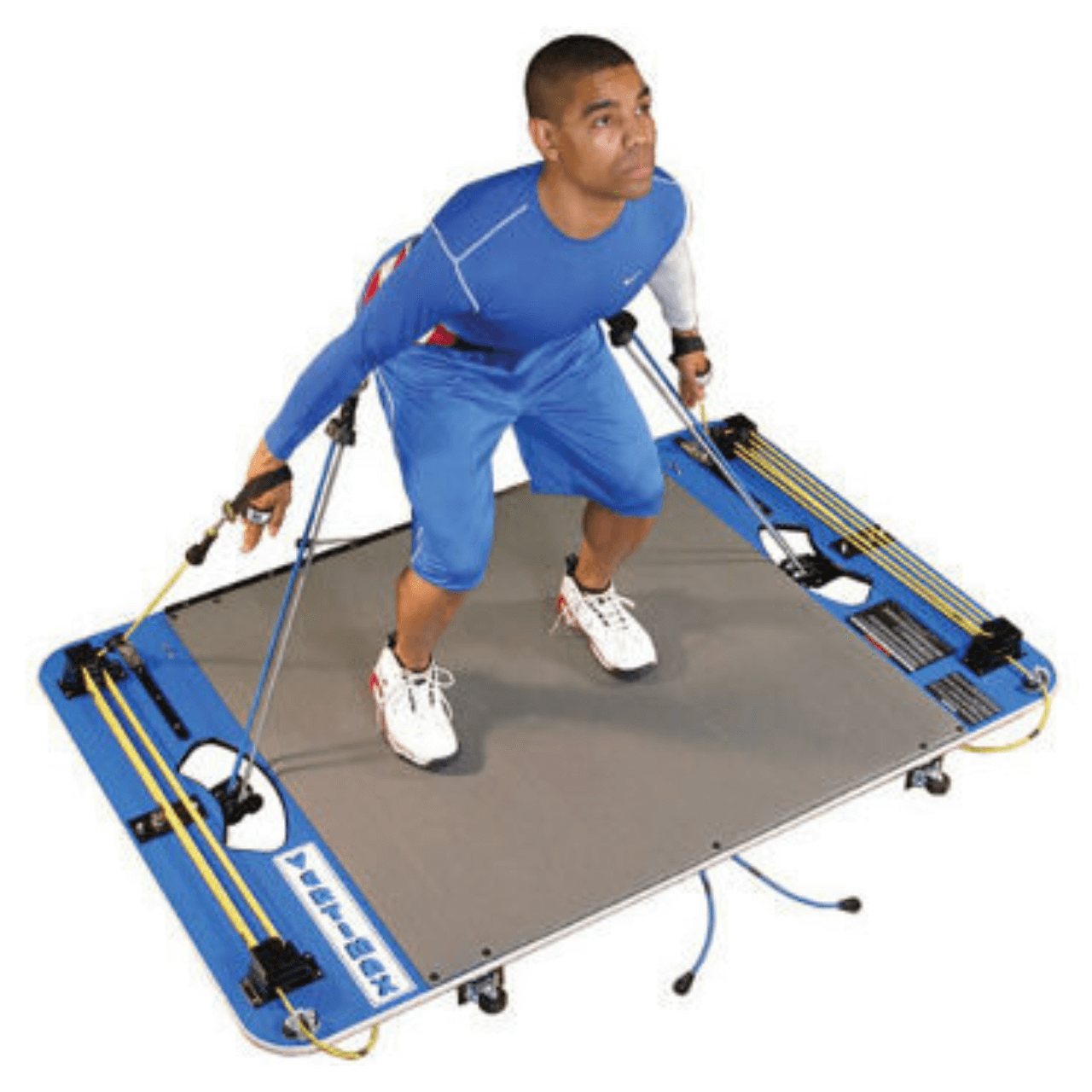 An athlete training on the Vertimax