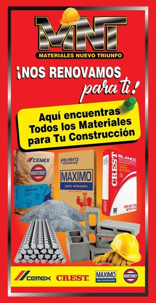 MATERIALES NUEVO TRIUNFO - Materiales para tu construcción
