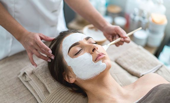 Woman Having a Facial Treatment — Vancouver, BC — Iki Total Body Care