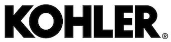 The kohler logo is black and white on a white background.