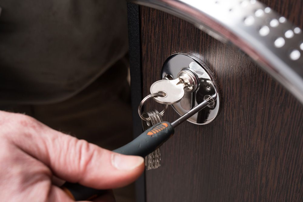 Using Screw Driver on Lock — Penrith, NSW — Outwest Locksmith Services