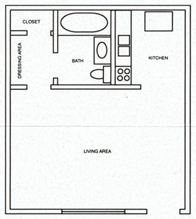 Large Studio Floorplan