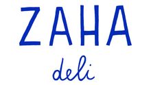 Het logo voor zaha deli veganistische afhaal- en cateringservice
