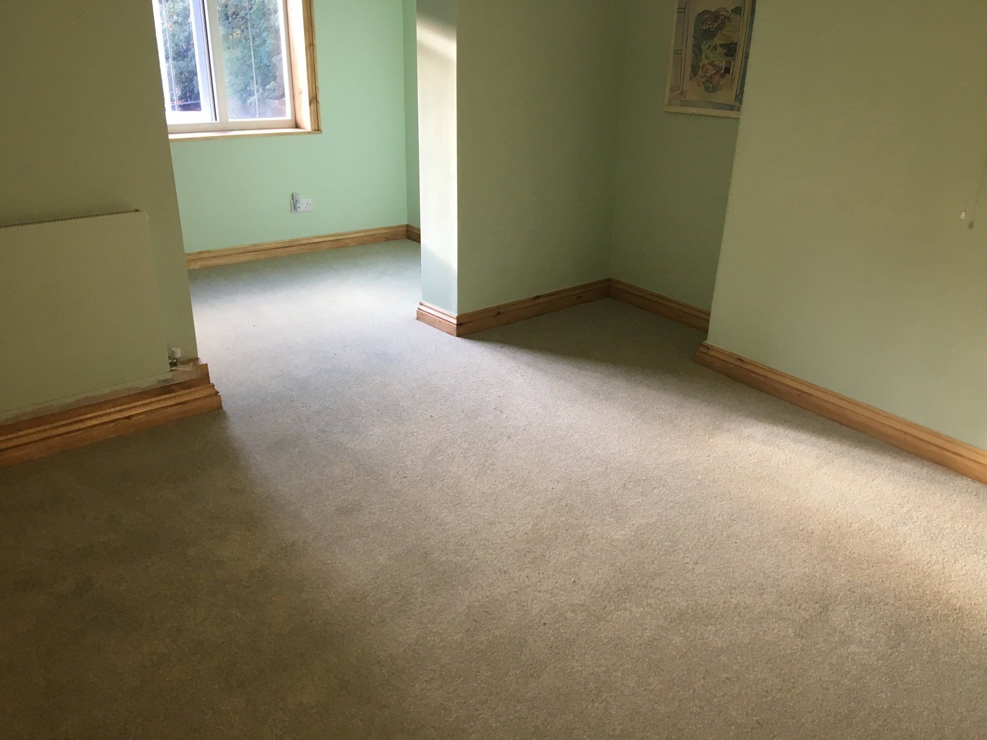 carpet in an empty room