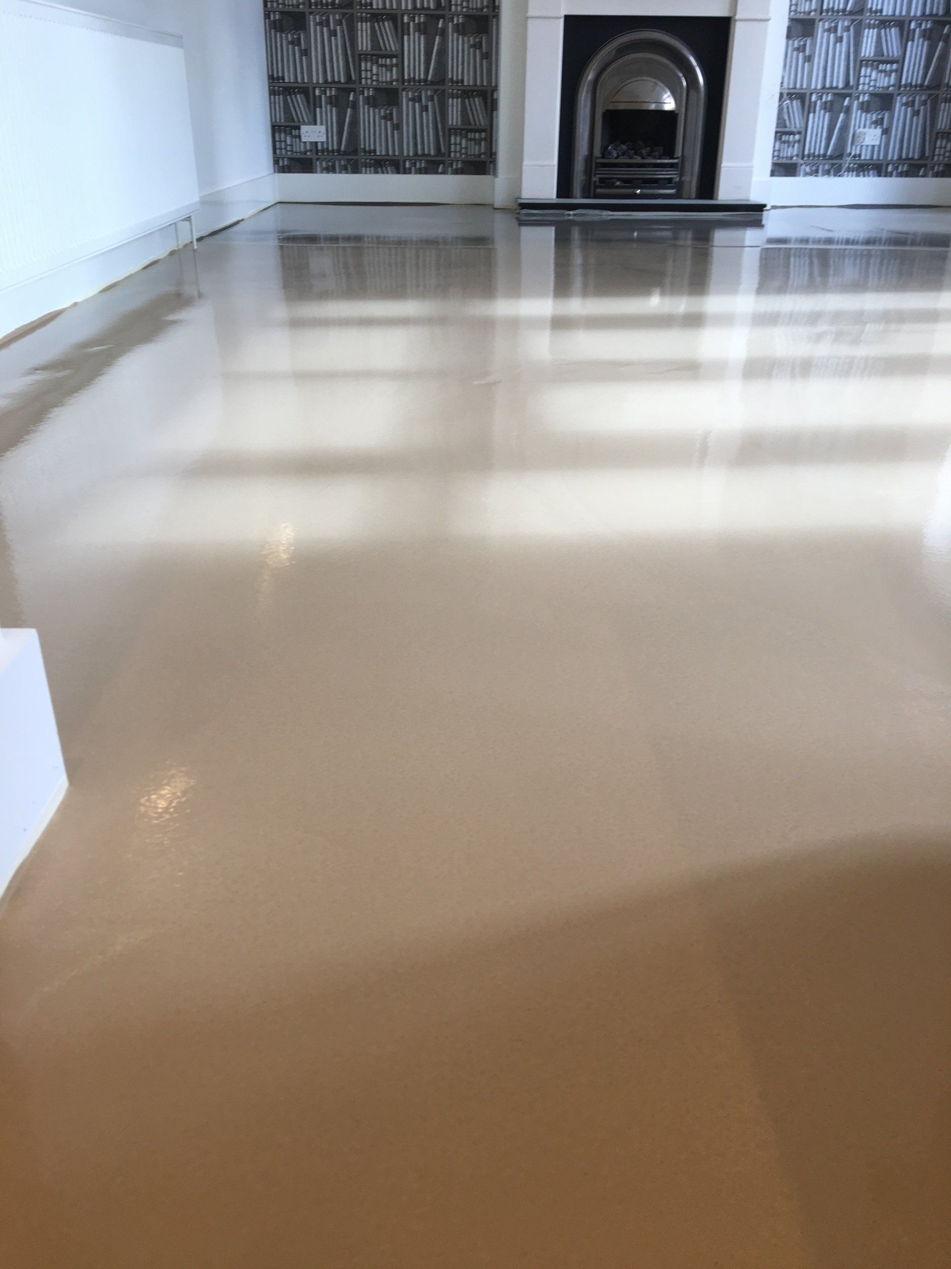 new flooring in an empty room