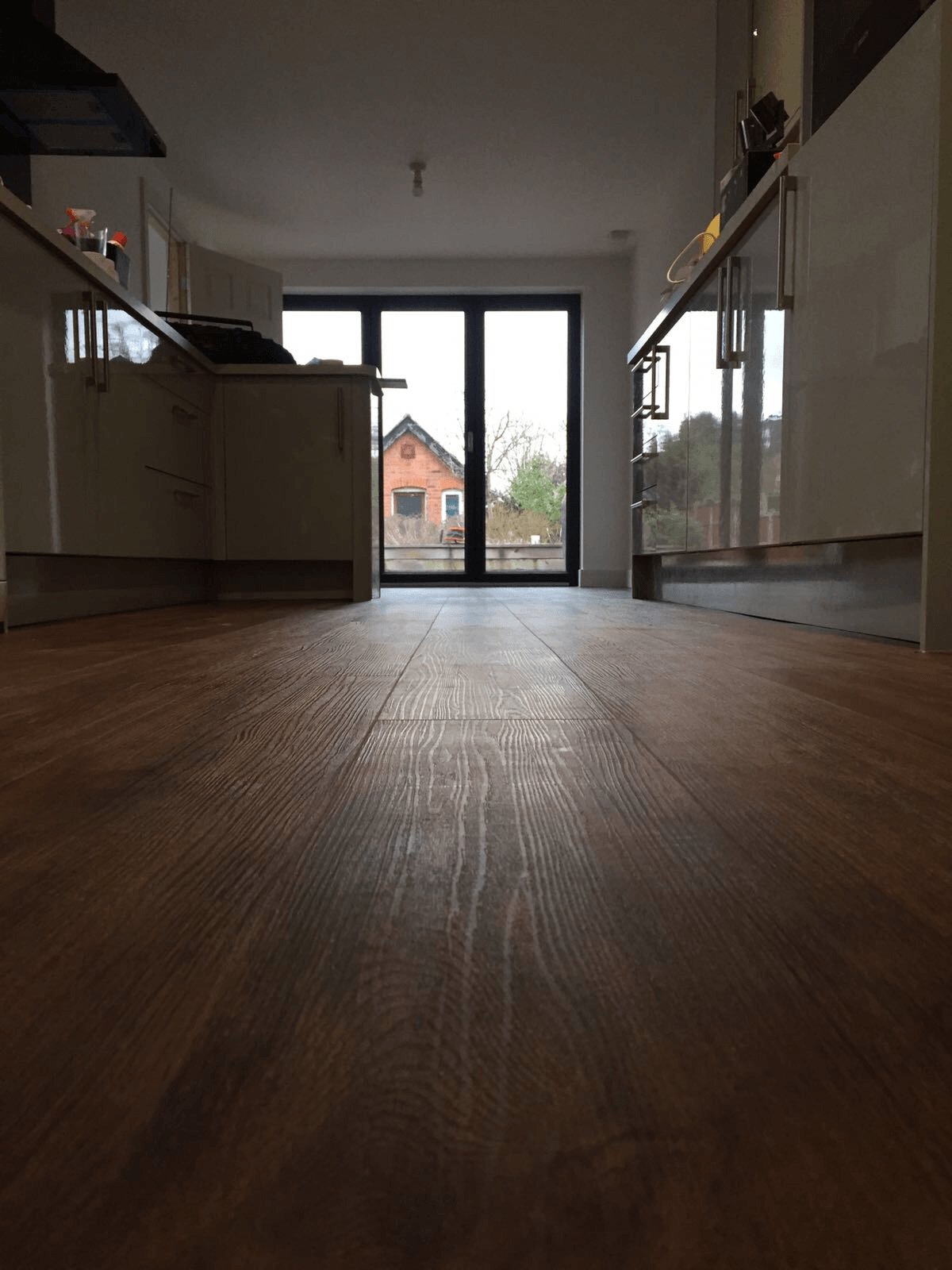 hallway with wooden flooring