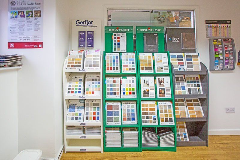 Variety of flooring colours at County flooring & supplies