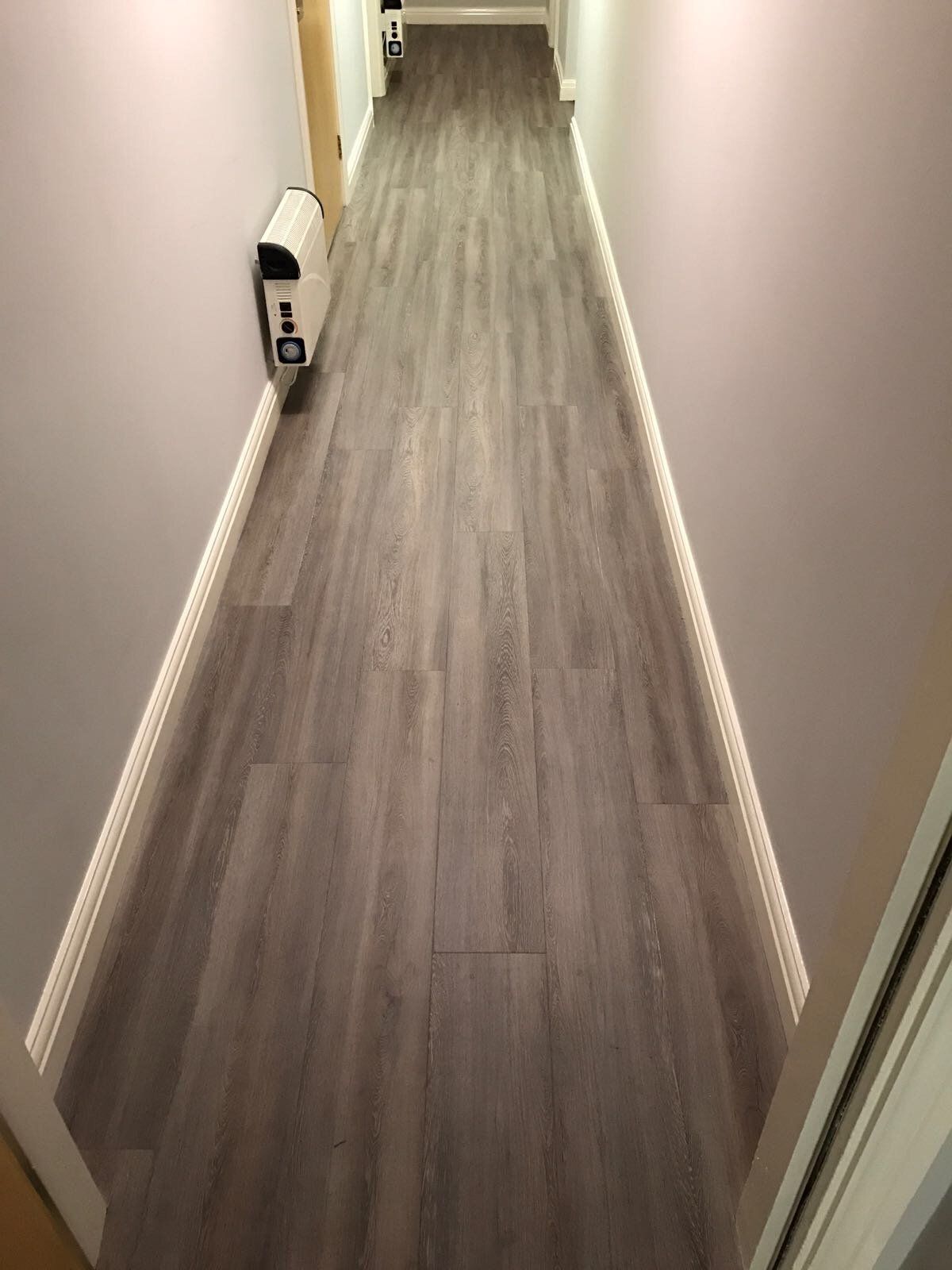 wooden flooring in a hallway