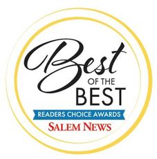 A logo for best of the best readers choice awards salem news