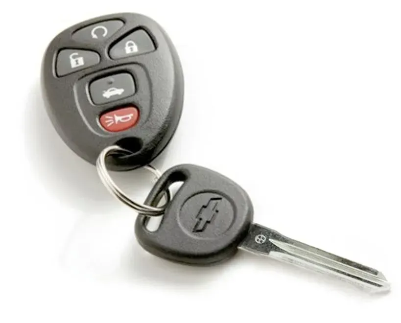 A car key with a chevrolet logo on it
