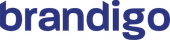The word brandigo is written in blue on a white background