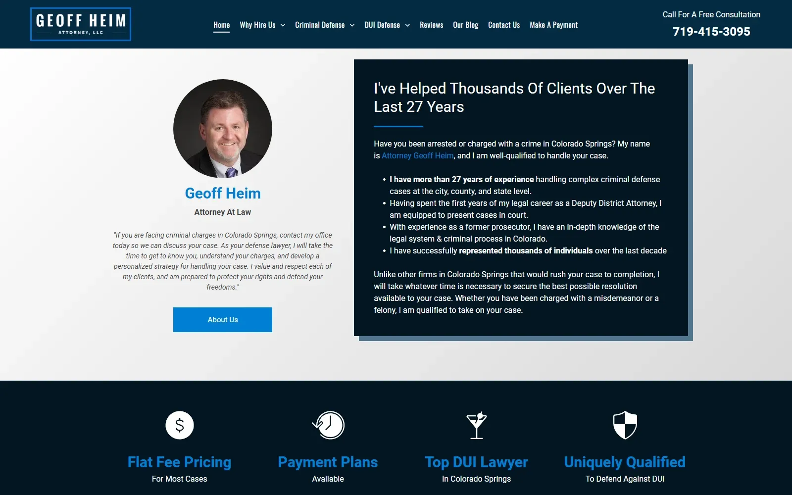 Criminal Defense Website Preview