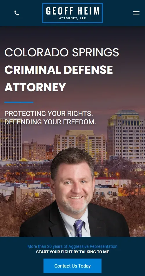 Criminal Defense Website Preview