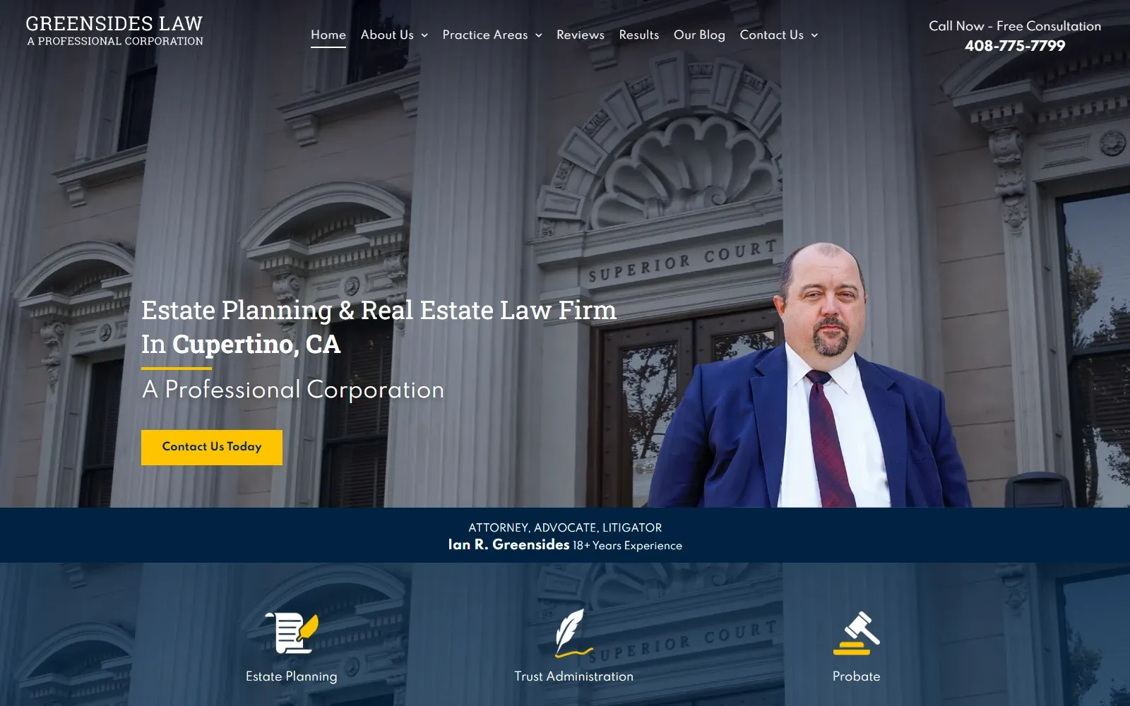 Estate Planning Website Preview