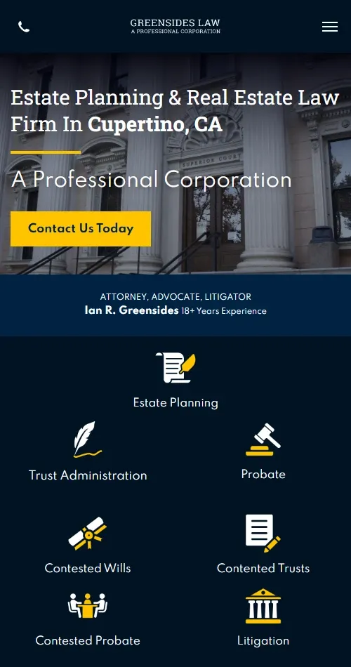 Estate Planning Website Preview