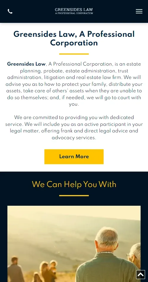 Estate Planning Website Preview