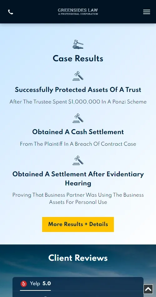 Estate Planning Website Preview